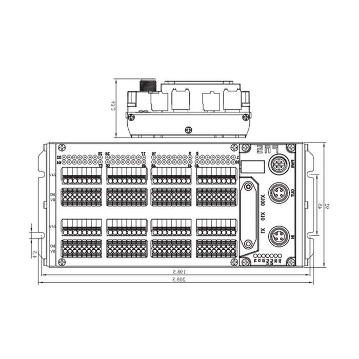 CC-Link protocol, IP20, 64DI/DO adaptive configuration, PNP, terminal, Remote module, 009D73